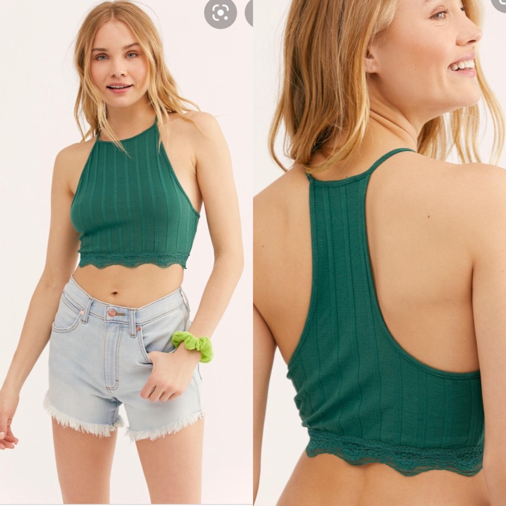NWT Free People All Your Love Crop Top Racerback